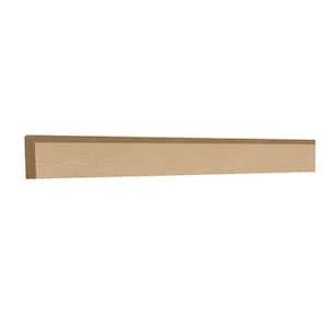 Lancaster Series 96 in. W x 0.75 in. D x 2 in. H Convex Top Molding in Natural Wood