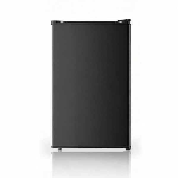 16in 3.1 Cu.ft Black Mini Fridge with Freezer, 5-Level Temp Control, Compact for Dorm, Office &