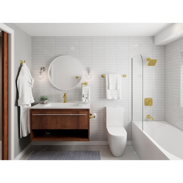 Pfister Bruxie Pivot Toilet Paper Holder in Brushed Gold BPH