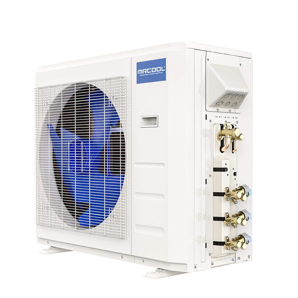 EcoSmart 22k BTU White Dual-Zone Ductless Heat Pump with Smart Controls