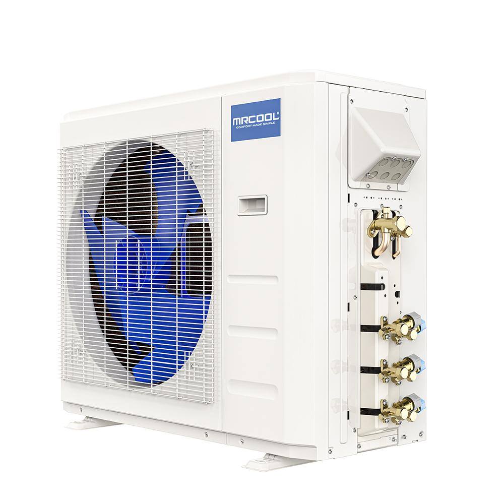 White Multi-Zone Ductless Heat Pump with Remote and Sleep Mode