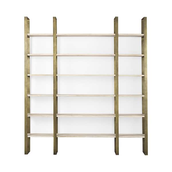 HomeRoots Mariana Gold 6 Tiers Metal Shelving Unit (10.5 in. x 90 in. x 80 in.)