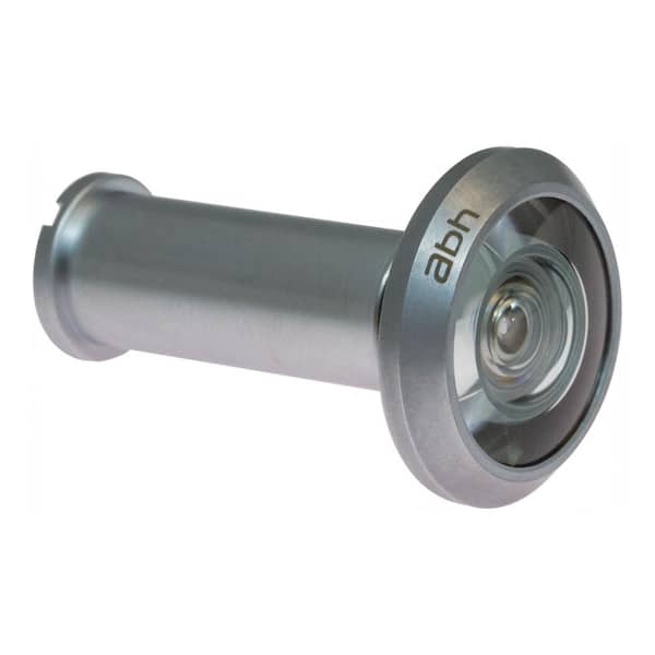 Accent Builders Hardware 190-Degree Satin Chrome Door Viewer with Acrylic Lenses
