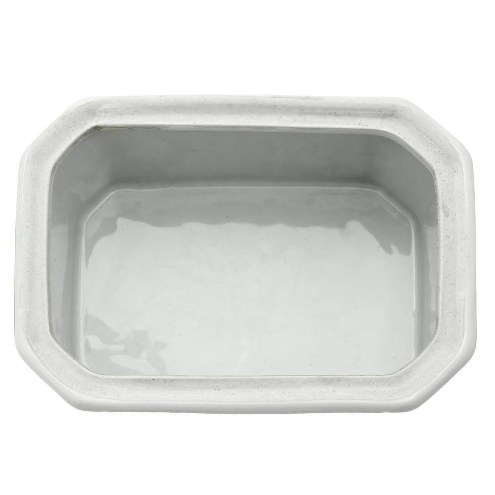 Glossy White Porcelain Decorative Storage Jar