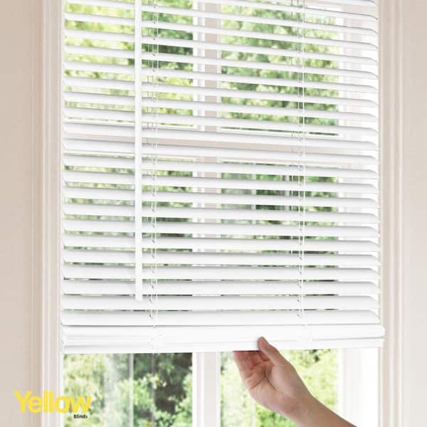 Have a question about YELLOW BLINDS Misty White 54 in. W x 48 in