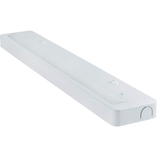 Enbrighten 24 in. Hardwired White Integrated LED Under Cabinet Light (4-Pack)