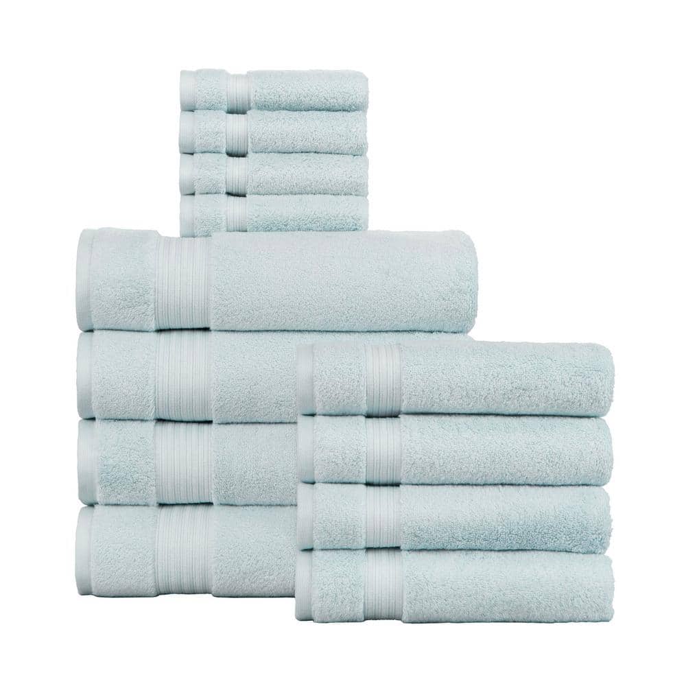 Purely Indulgent Egyptian Cotton Bath Towel Set Dark Blue - Set of 2