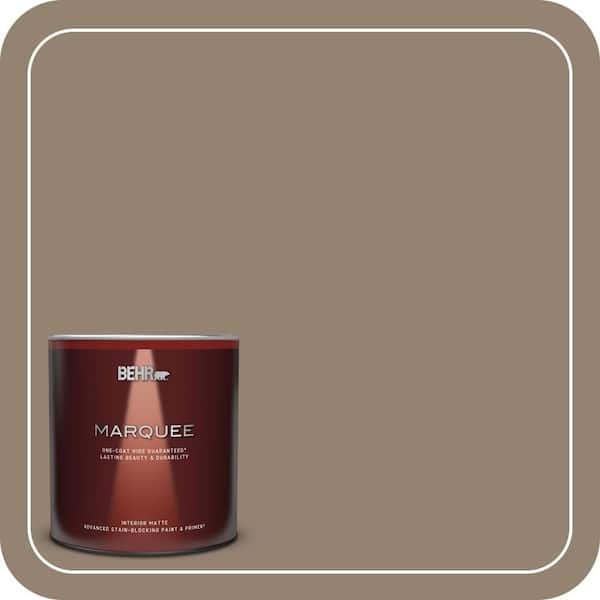 BEHR MARQUEE 1 qt. Home Decorators Collection #HDC-FL13-11 Hunt Club Brown Matte Interior Paint & Primer