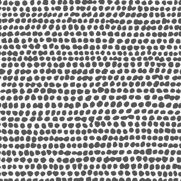 Graham & Brown Dots Black and White Abstract Paste the Wall Wallpaper