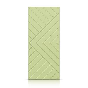 24 in. x 80 in. Hollow Core Sage Green Stained Composite MDF Interior Door Slab