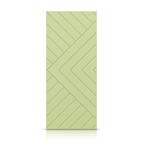 CALHOME 42 in. x 80 in. Hollow Core Sage Green Stained Composite MDF Interior Door Slab