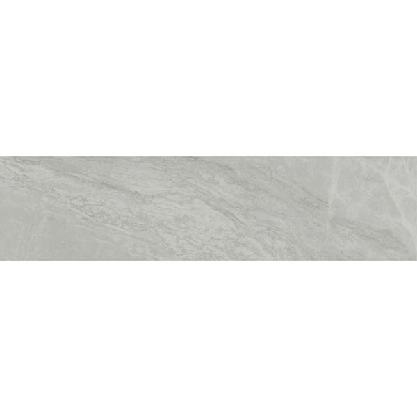 EMSER TILE Reserva Alto 2.95 in. x 12.99 in. Matte Porcelain Marble Look Single Bullnose Tile