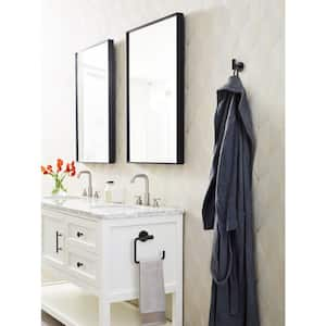 Arrondi Single Robe Hook in Matte Black