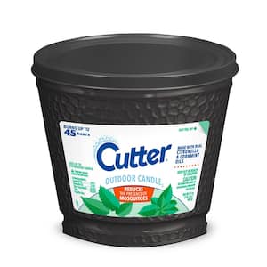 17 oz. Black Outdoor Soy Wax Citronella Candle