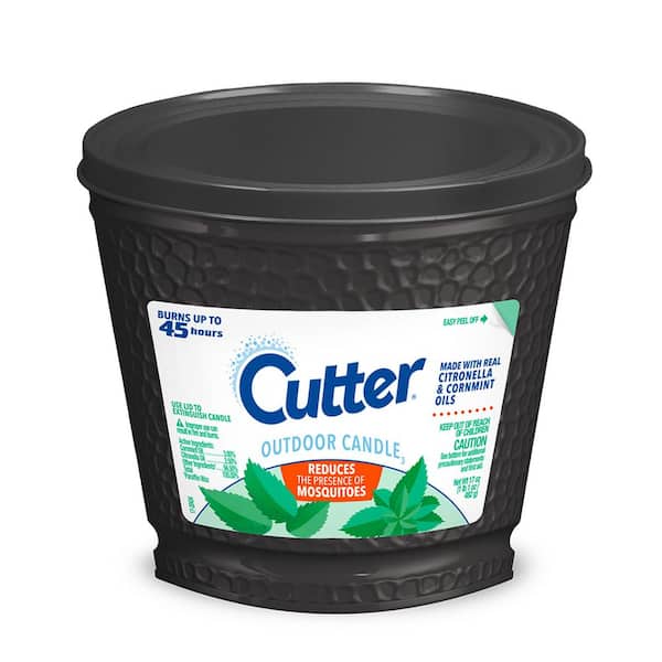 17 oz. Black Outdoor Soy Wax Citronella Candle