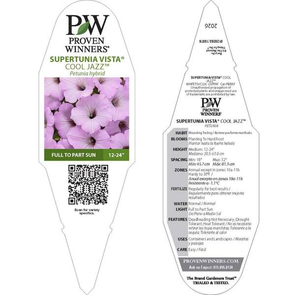PROVEN WINNERS 7 in. Royale Supertunia Vista Cool Jazz Petunia