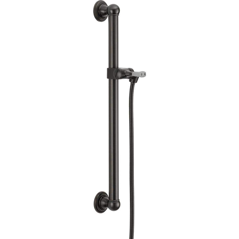 Delta 24 in. Adjustable Grab Bar Assembly in Bronze 56302RB The Home Depot