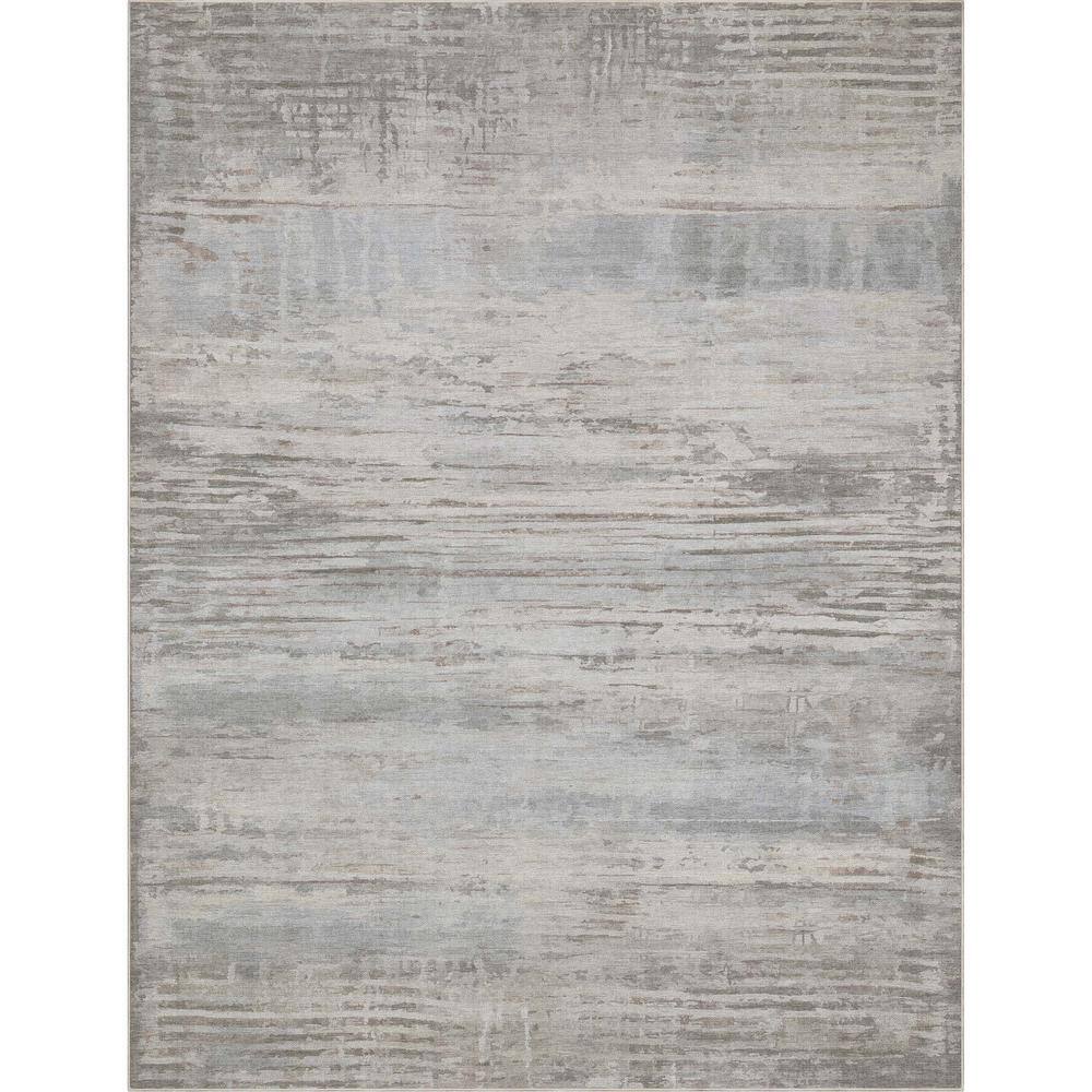 Havana Beige and Blue Abstract Flat-Weave Area Rug 9'10" x 13'