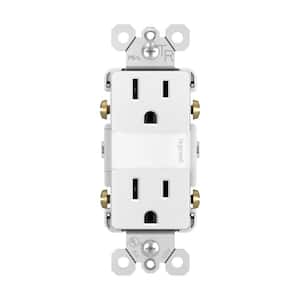 Leviton GFCI Outlet with Guidelight, 15 Amp, Self Test, Tamper-Resistant  with LED Indicator Light, Replaces Plugged in Night Light, GFNL1-W, White