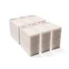 The Tile Doctor 4.5 in. x 10 in. x 1 in. White Light Duty Non-Scratch Water Based Latex Resins Maximum Scrub Power Pads (48-Pack) scrubdr48white