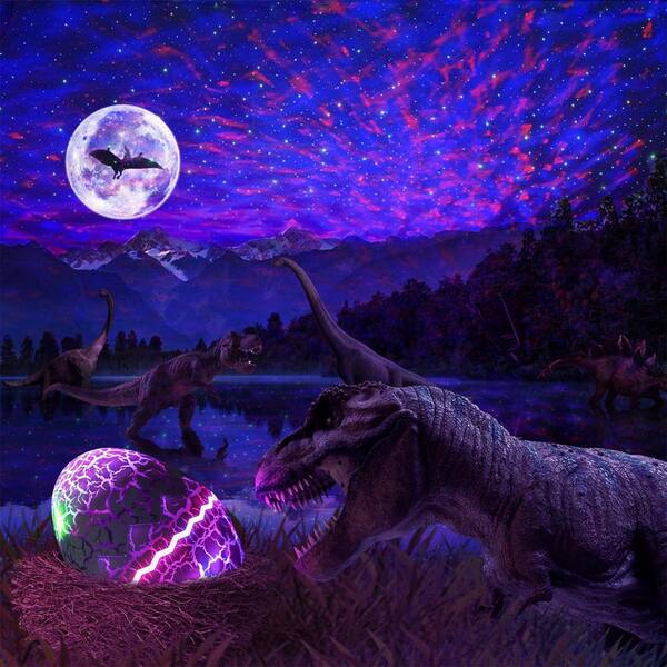 SumKea 1920 x 1080 Dinosaur Egg Star Projector, Indoor