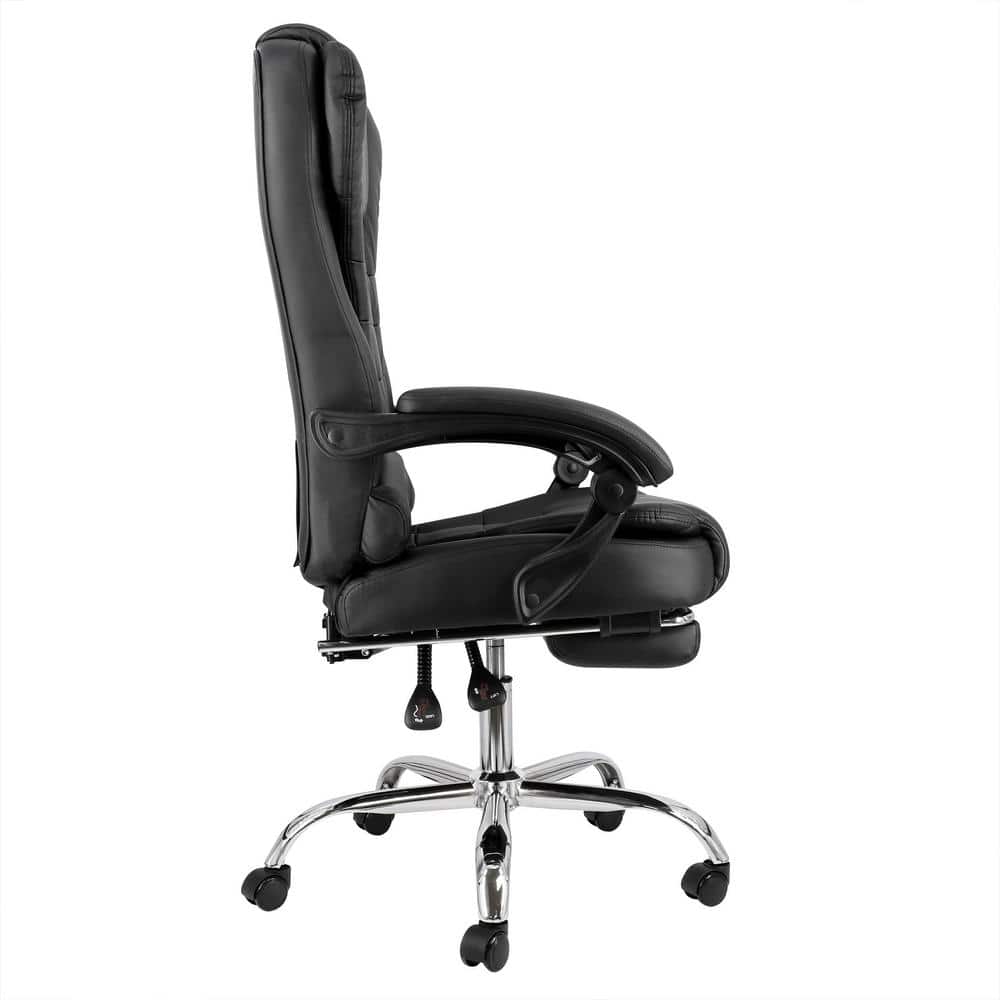 Black PU Leather High Back Ergonomic Executive Swivel Chair