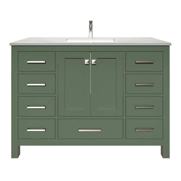 HOMEVY STUDIO Anneliese 48 in. W x 21 in. D x 35 in. H Single Sink