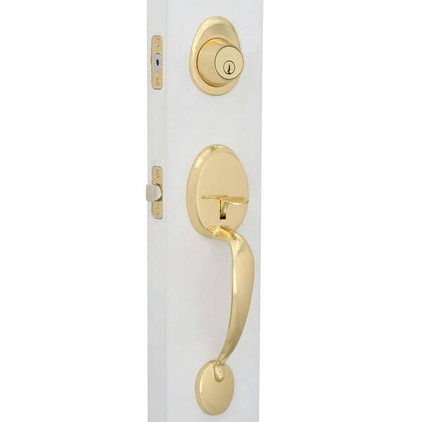Defiant Wilmington Polished Brass Entry Door Handleset