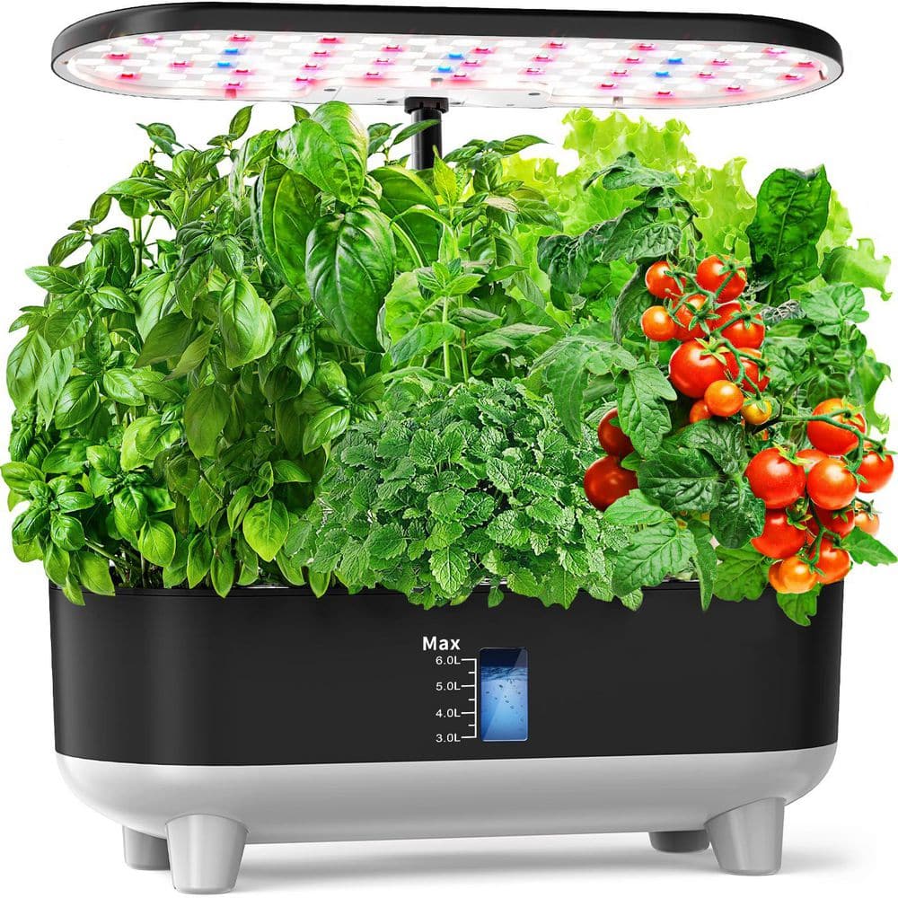 16 Pods Indoor Garden w/ 28W Full Spectrum LED Grow Light, Auto Timer, 3 Smart Light Modes, 8L Large Herb Garden, Black price history on PriceWatchPro