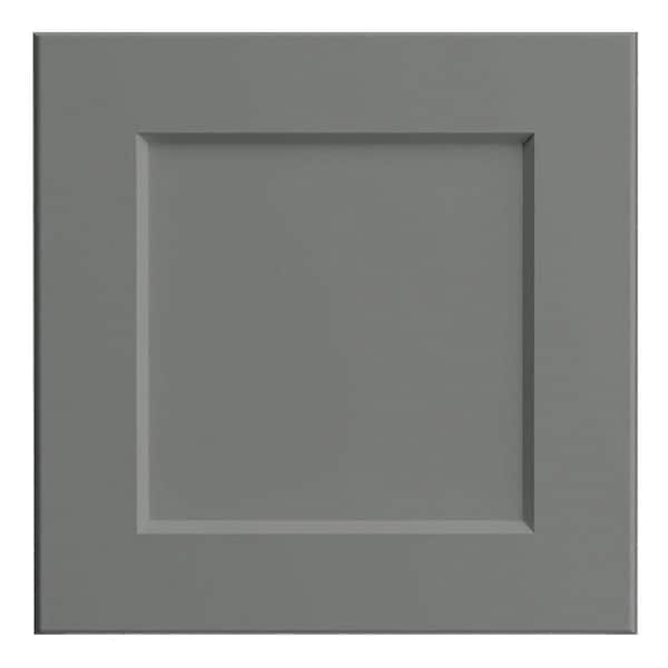 Designer Series Melvern 12 in. W x 0.75 in. D x 12 in. H in Storm Gray Cabinet Door Sample