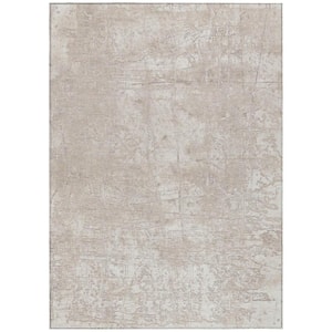 Ivory 3 ft. x 5 ft. Woven Abstract Rectangle Indoor/Outdoor Area Rug