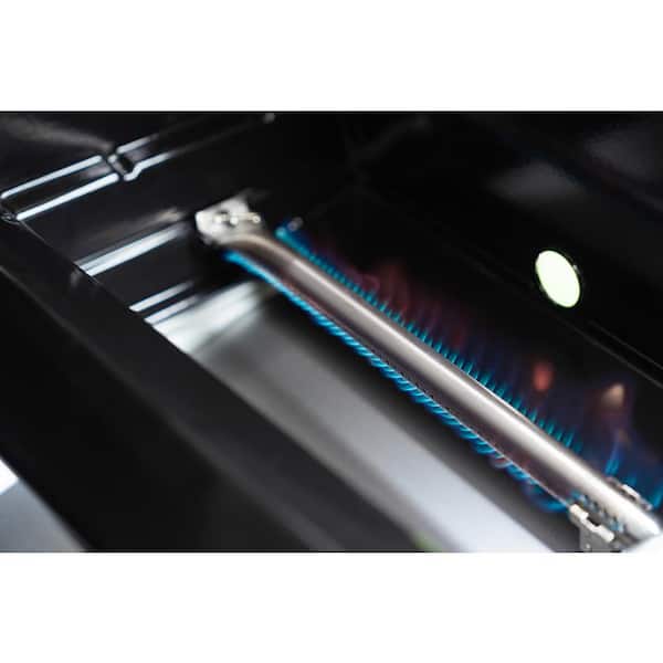 Nexgrill 4-Burner Propane Gas Grill in Black with Stainless Steel