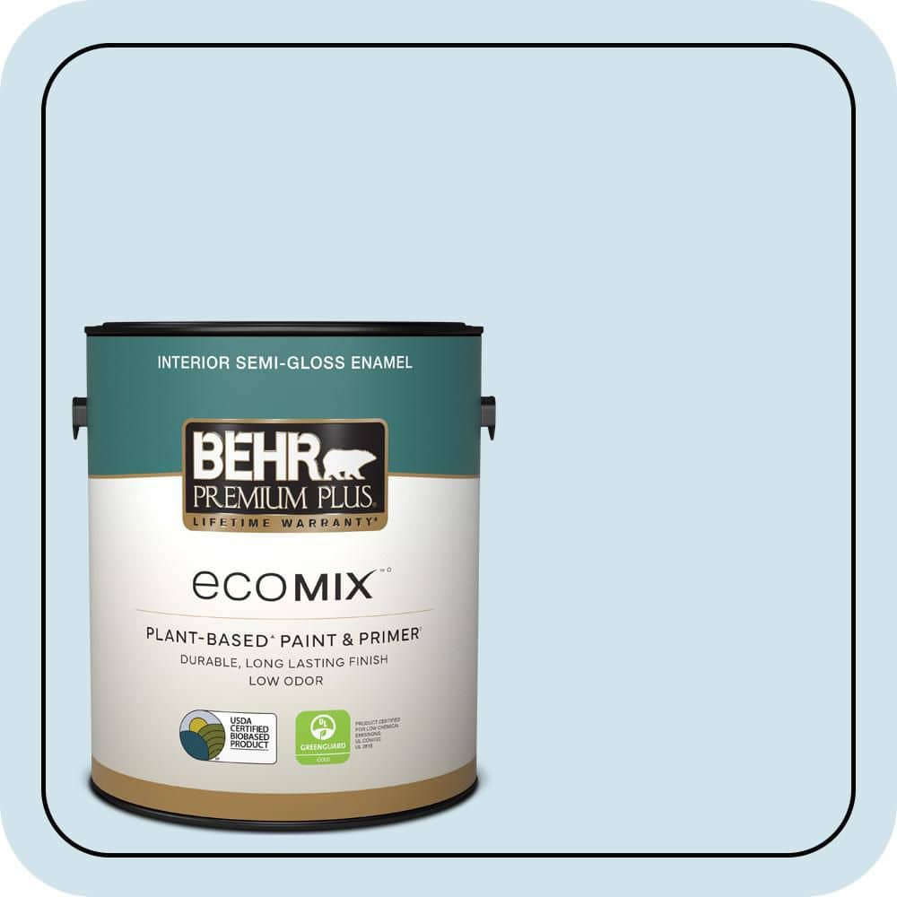 1 gal. #550A-1 Sea Sprite Semi-Gloss Enamel EcoMix Plant-Based Interior Paint & Primer price history on PriceWatchPro