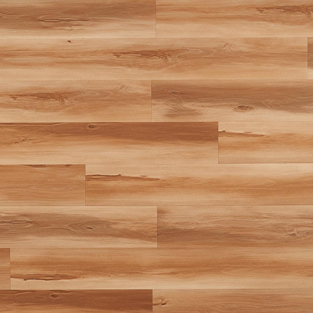 Ivy Hill Tile Revive 12mil 6.3 in. W x 48.4 in. L Aspen Pecan Waterproof Glue Down Luxury Vinyl Tile Flooring (42.37 Sq. ft. / CASE)