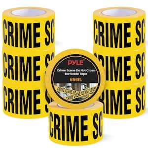 12-Pieces 200 Meters Long Tape Roll Suitable for Wide Range of Applications Safety Caution Tape Set (Black and Yellow)