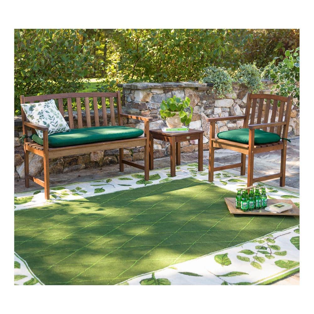 Lancaster Evergreen 21.9" Eucalyptus Wood Outdoor Side Table