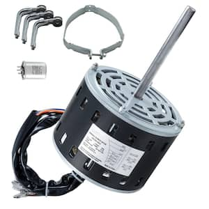 1/3 HP Furnace Blower Motor, 110/120-Volt 4.4Amps, 1,075RPM 4 Speeds, CW/CCW Rotation, 48 Frame 5.2 in. Shaft Length