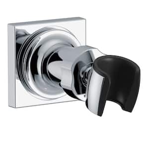 Adjustable Square Wall Mount for Hand Shower, Lumicoat Chrome