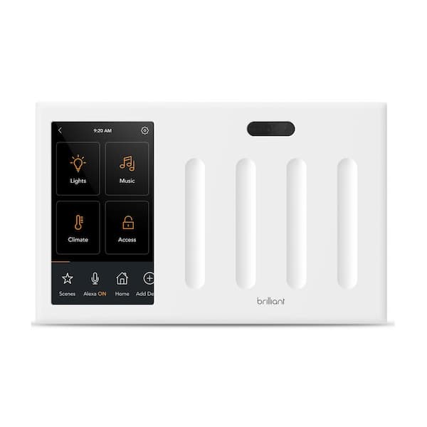 Brilliant Smart Home Control 4-Switch Panel - Alexa, Google Assistant, Apple Homekit, Ring, Sonos and More