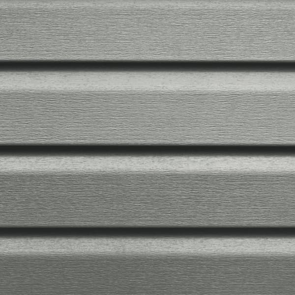 Dimensions Double 4.5 in. Dutch Lap Nantucket Gray Vinyl Siding