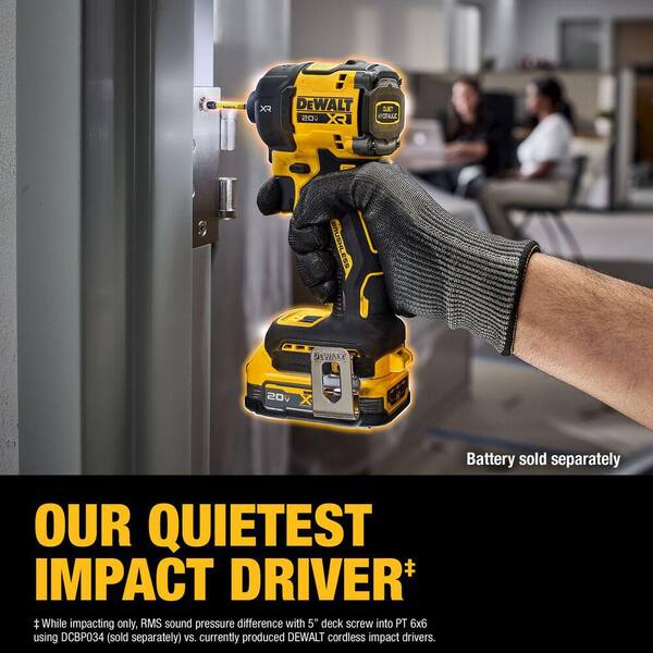 DEWALT 20V MAX XR Brushless Cordless 1/4 in. Quiet Hydraulic 