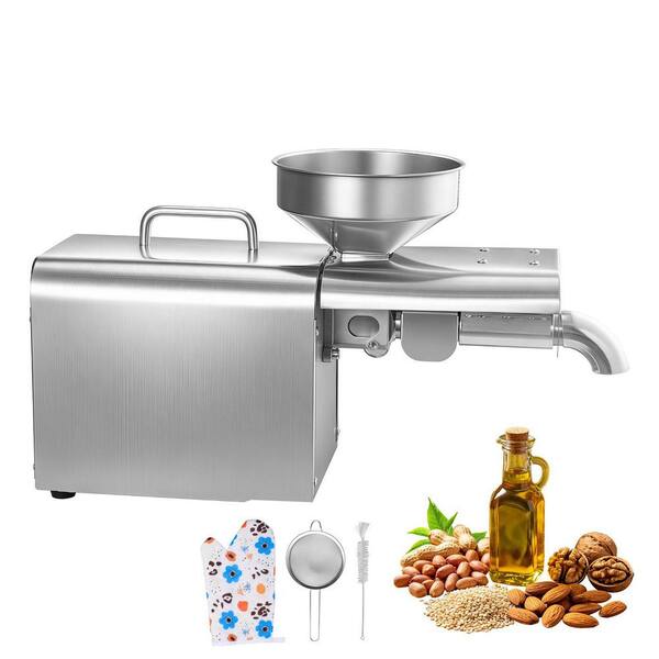 Automatic Oil Press Machine, Stainless Steel 750 W Electric Food Mills, 122℉-572℉ Hot Pressing, 8.27 LBS./H Capacity