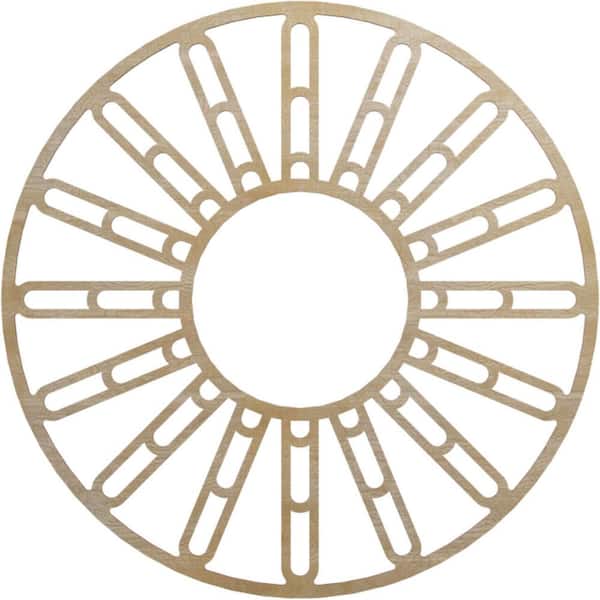Ekena Millwork 0.375 in. x 38 in. x 38 in. Wood Medallion Moulding