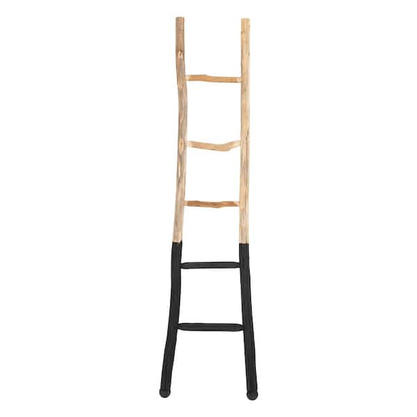 Storied Home Black Decorative Wood Ladder