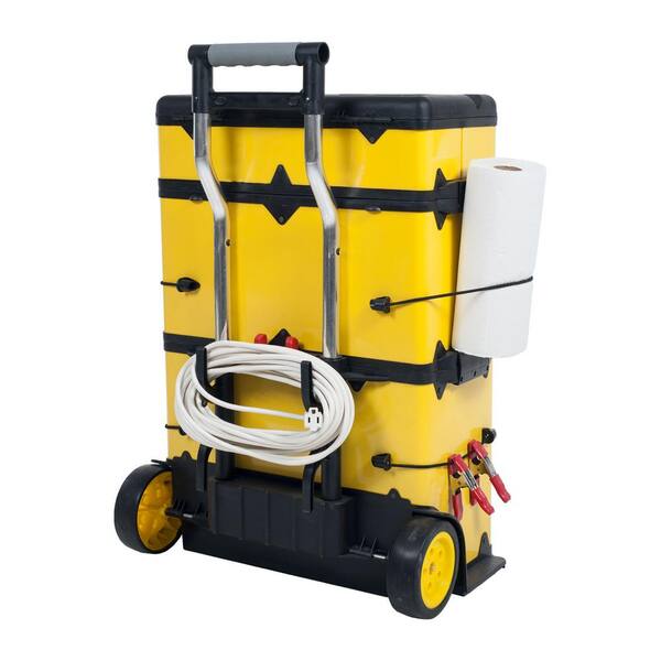 3 Part Rolling Stacking Trolley Tool Box Chest Organizer Cabinet Metal Portable 3 Part Rolling Stacking Trolley Tool Box Chest Organizer Cabinet Metal Portable