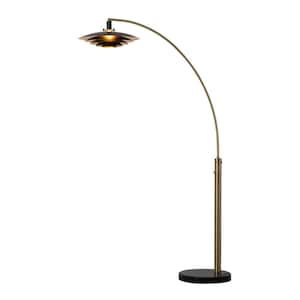 Rancho Mirage 83 in. 1 Light Arc Lamp, Weathered Brass