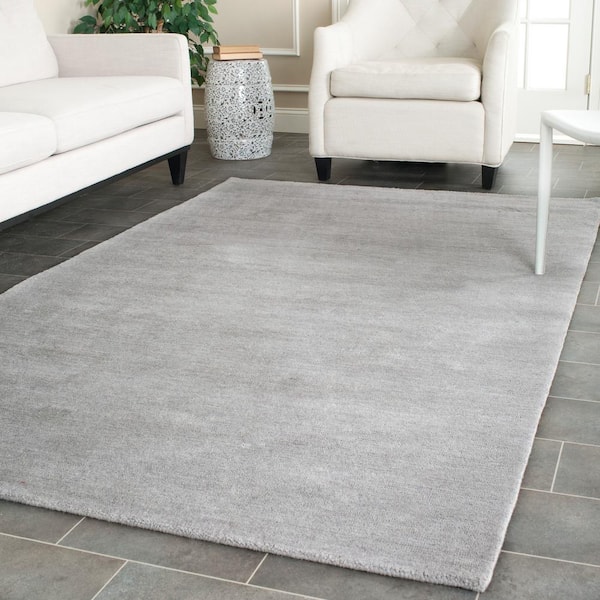 Himalaya Grey 8 ft. x 10 ft. Solid Area Rug