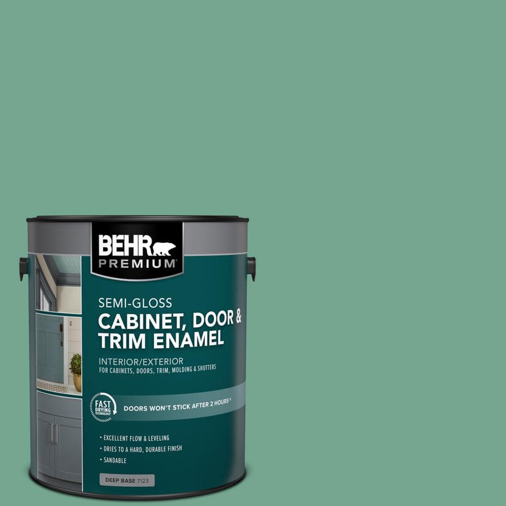 1 gal. #M420-5 Free Green Semi-Gloss Enamel Interior/Exterior Cabinet, Door & Trim Paint price history on PriceWatchPro