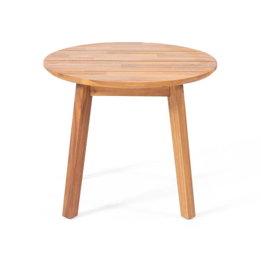 Brooklyn Teak Acacia Wood Round Side Table