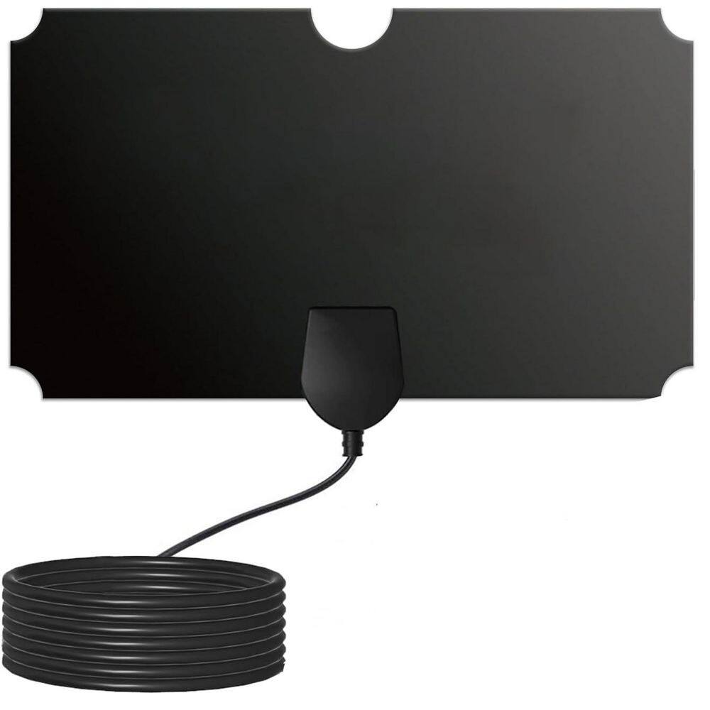 Indoor TV Antenna 4K 1080p Long Range Reception Omnidirectional 15 ft. Coaxial Cable Black price history on PriceWatchPro